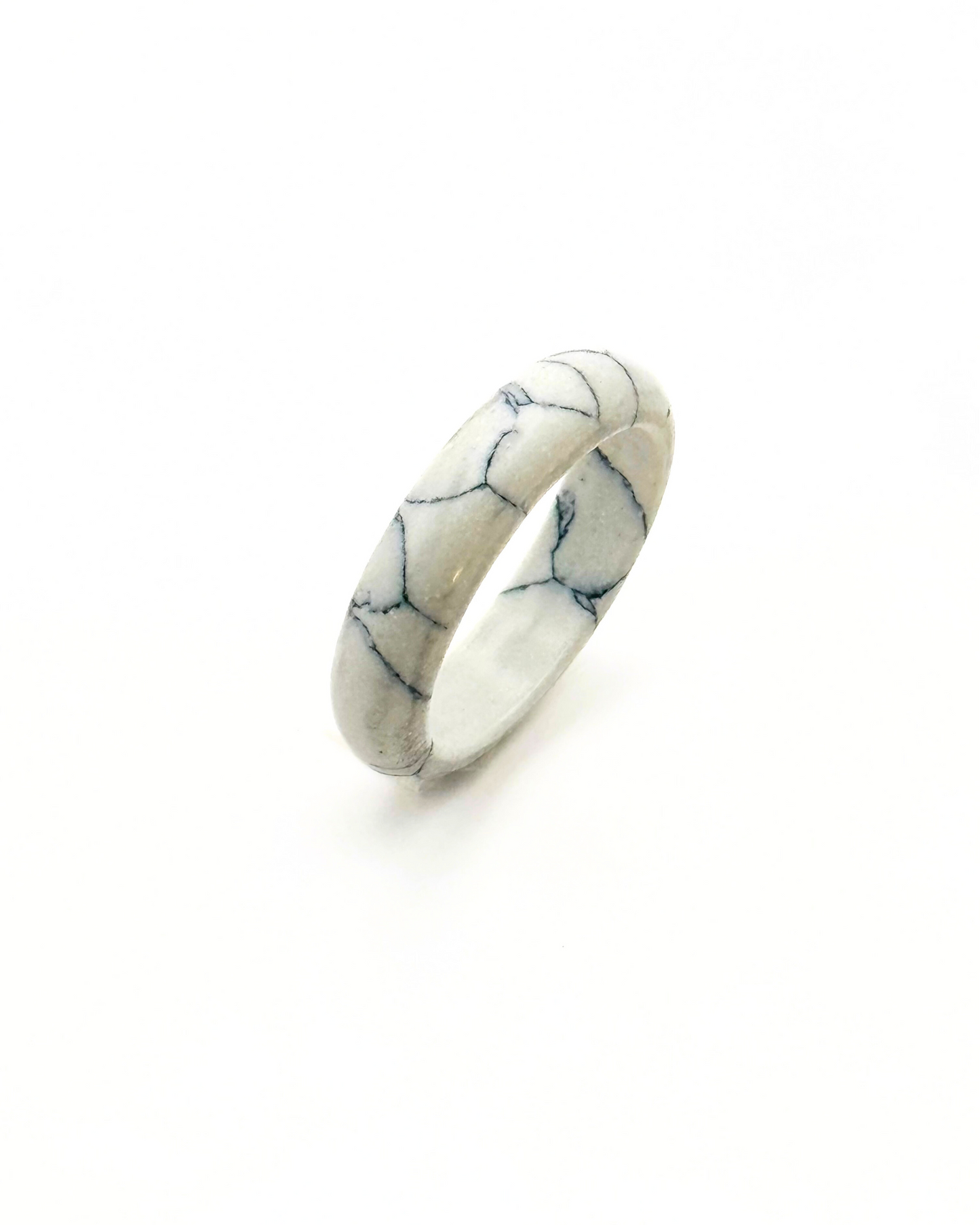 Rounded Edge Natural Gemstone Ring