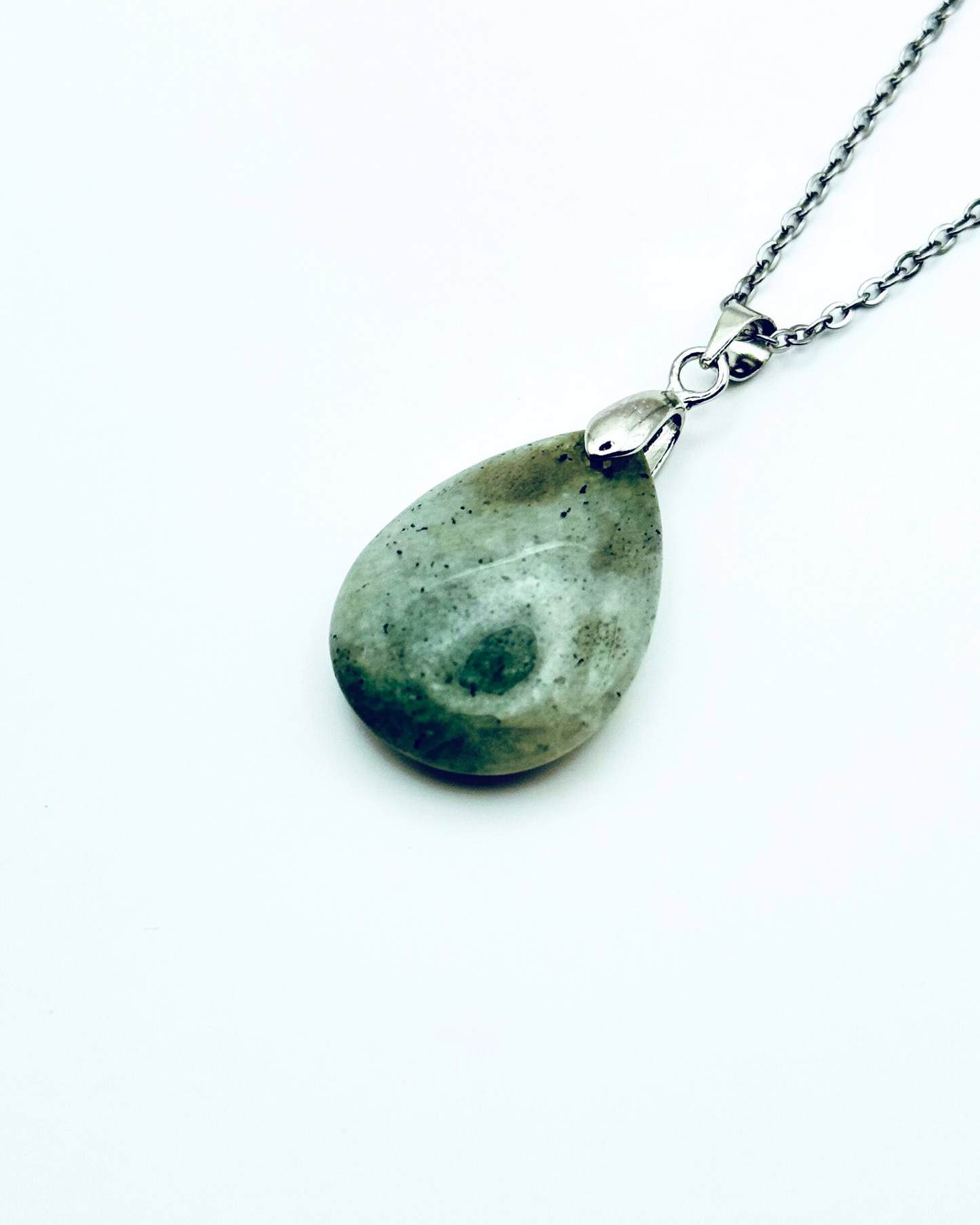 Angel Drop Natural Gemstone Necklace