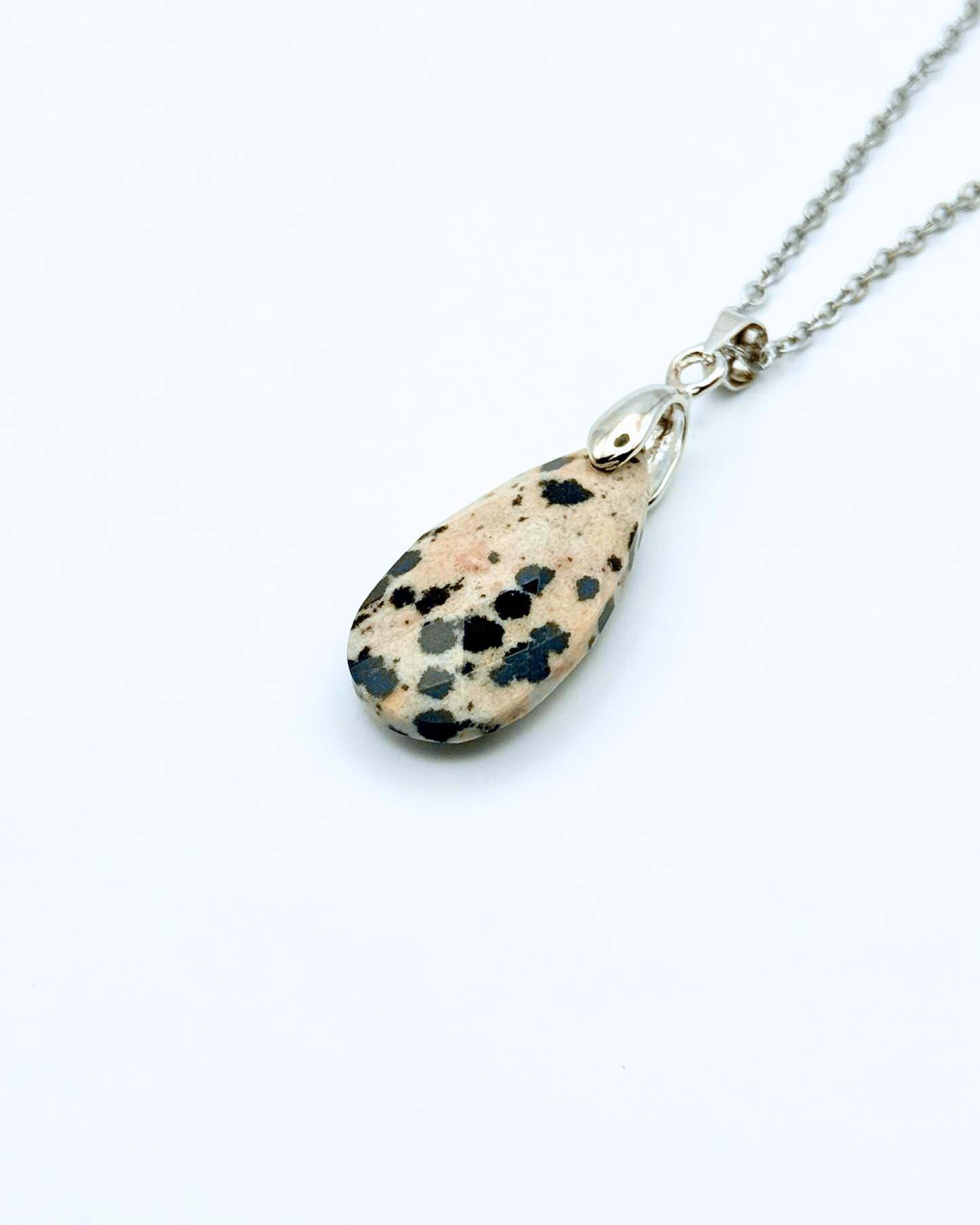 Tear Drop Faceted Natural Gemstone Necklace