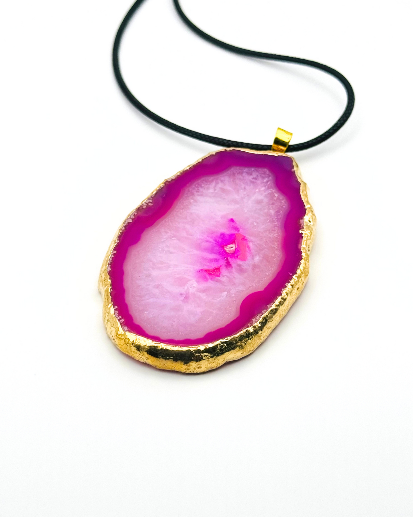 Gold Plated Natural Gemstone Thread Necklace