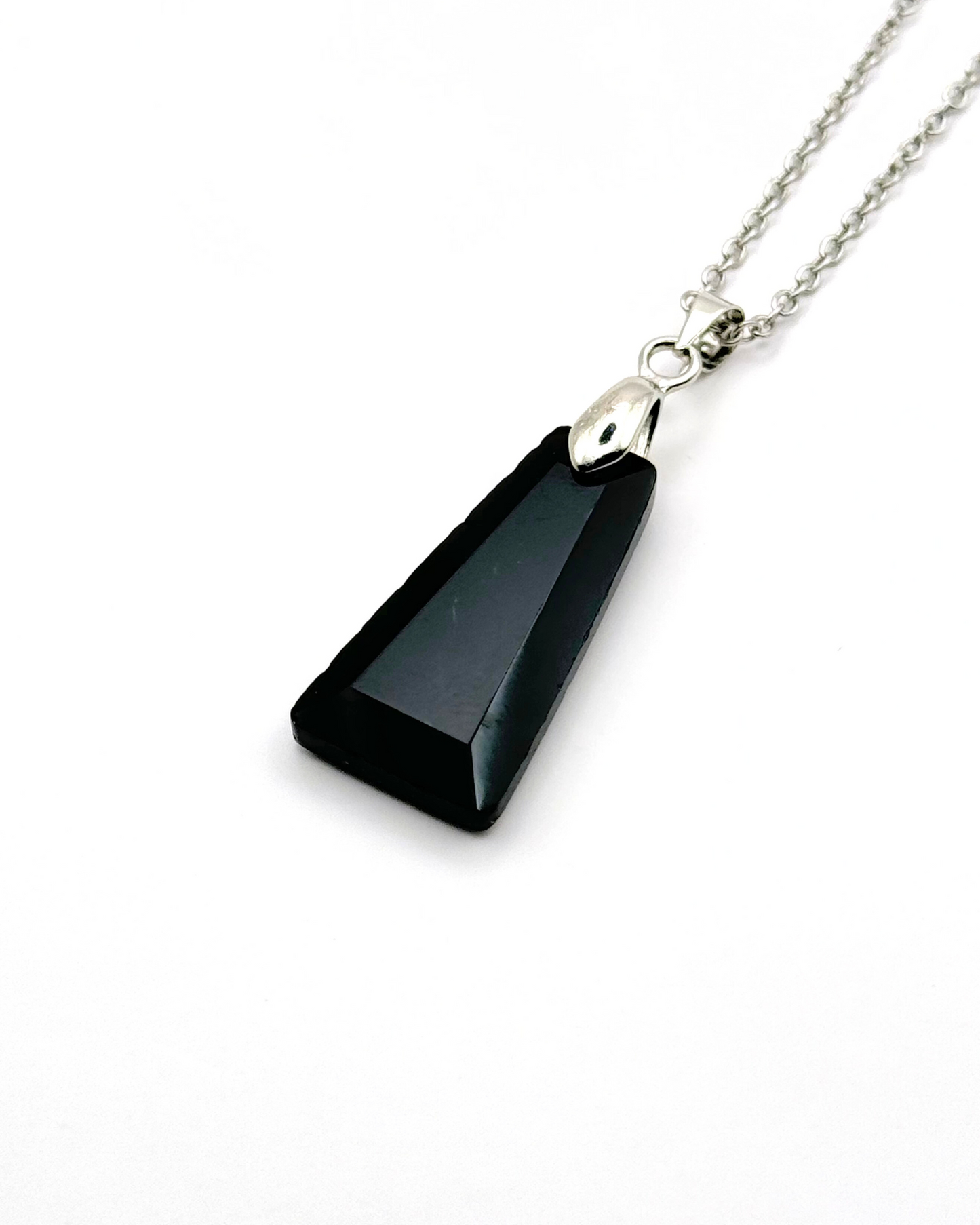 Trapezium Faceted Natural Gemstone Necklace