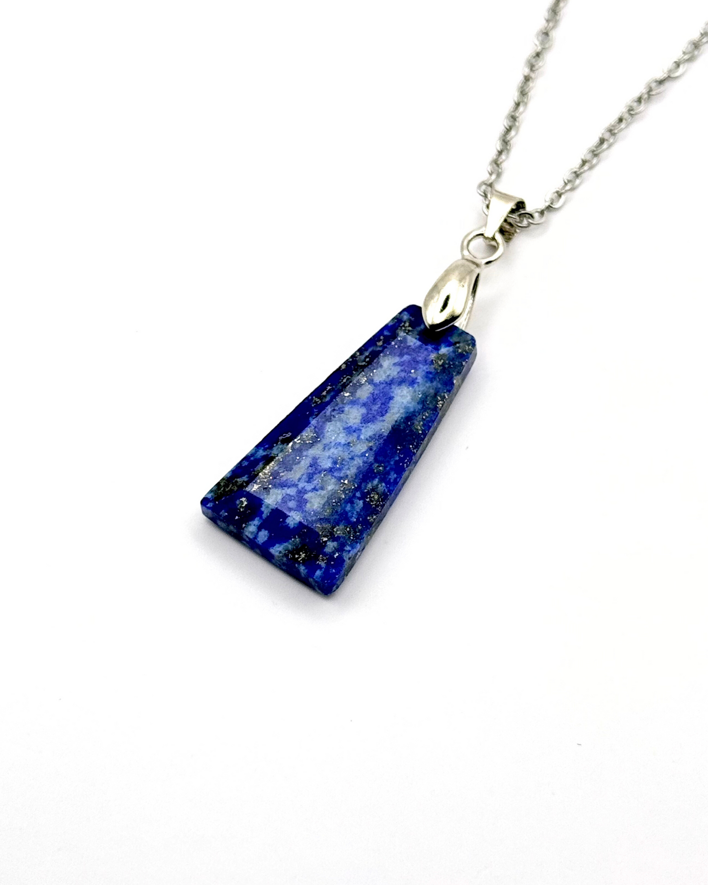 Trapezium Faceted Natural Gemstone Necklace