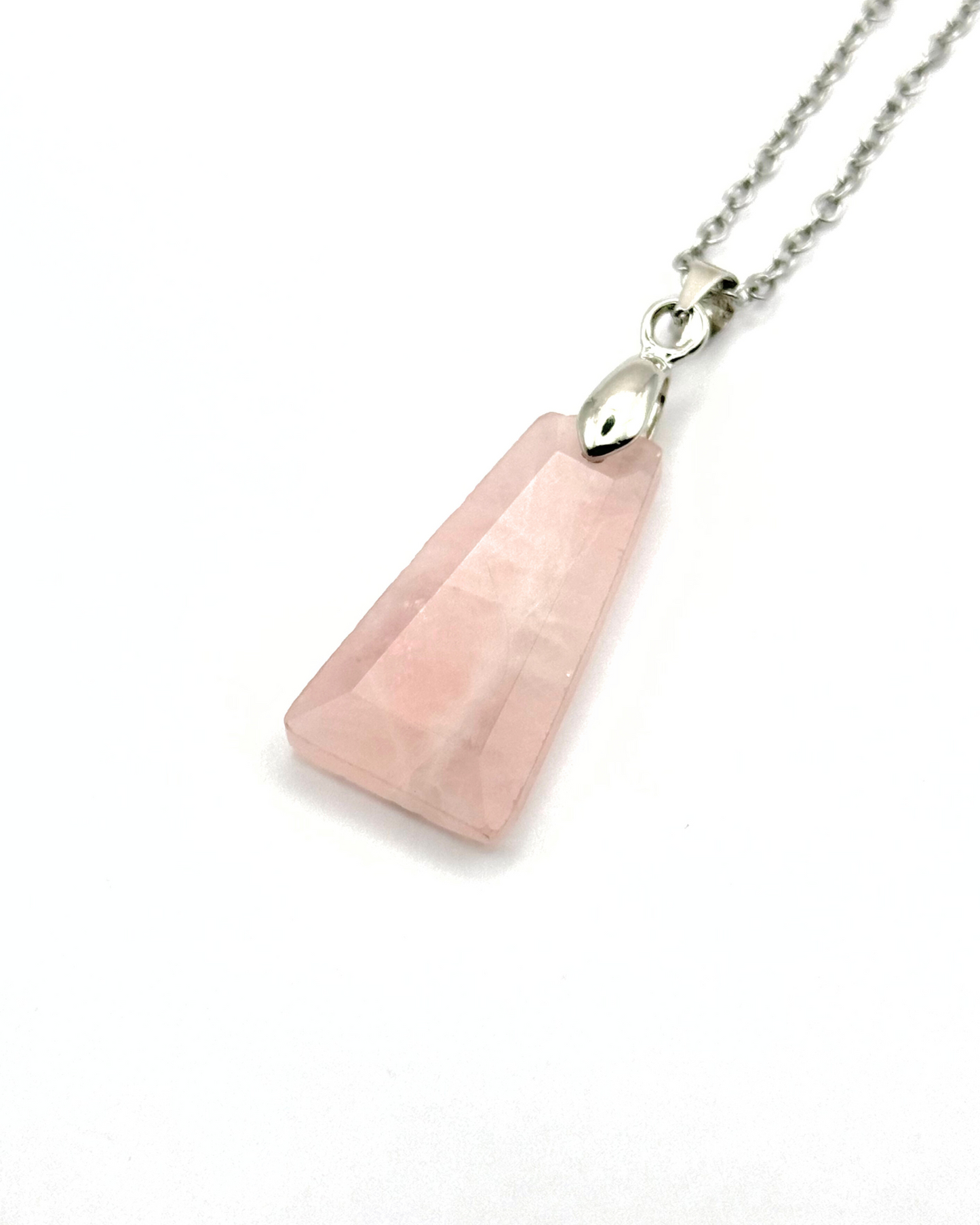 Trapezium Faceted Natural Gemstone Necklace