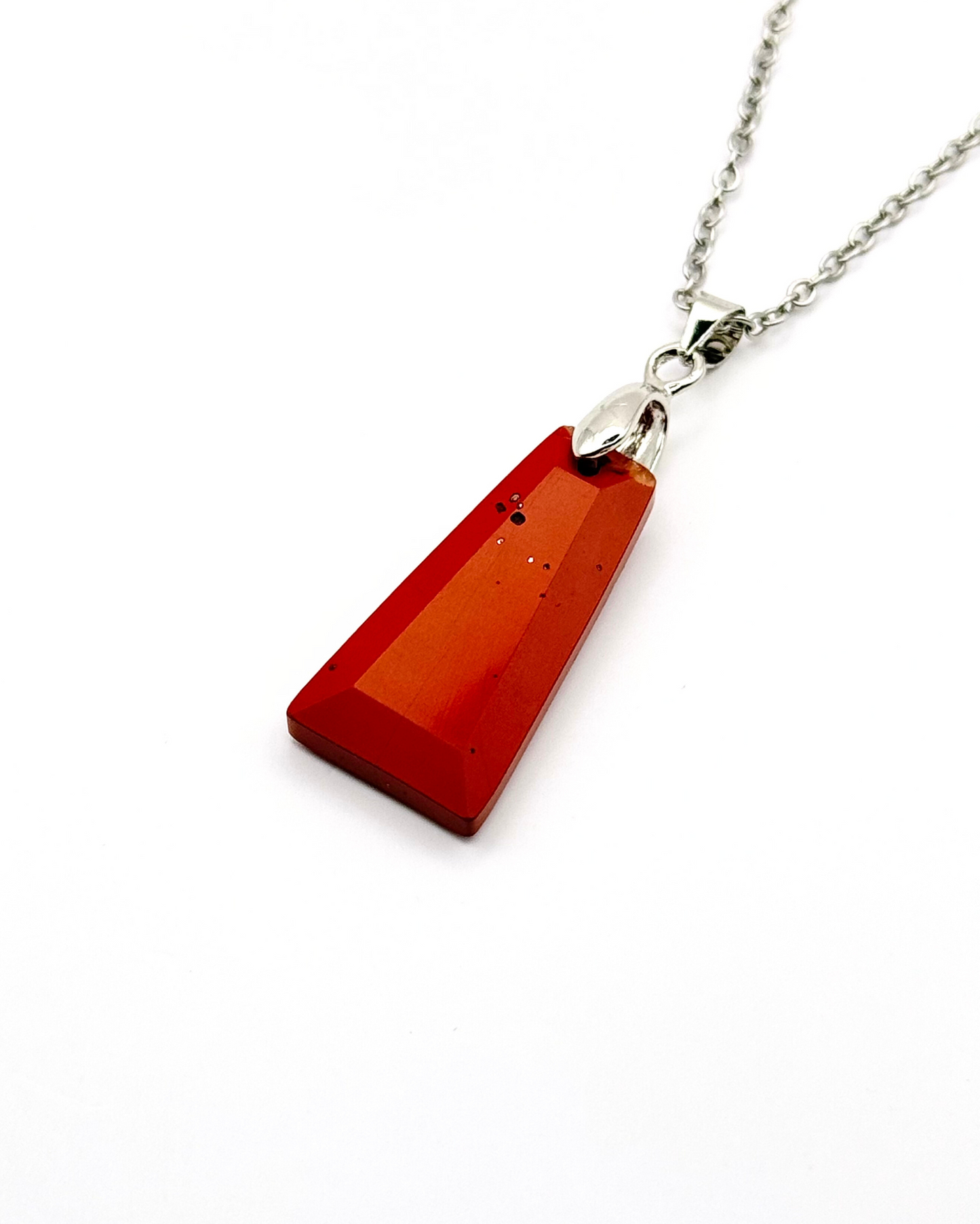 Trapezium Faceted Natural Gemstone Necklace