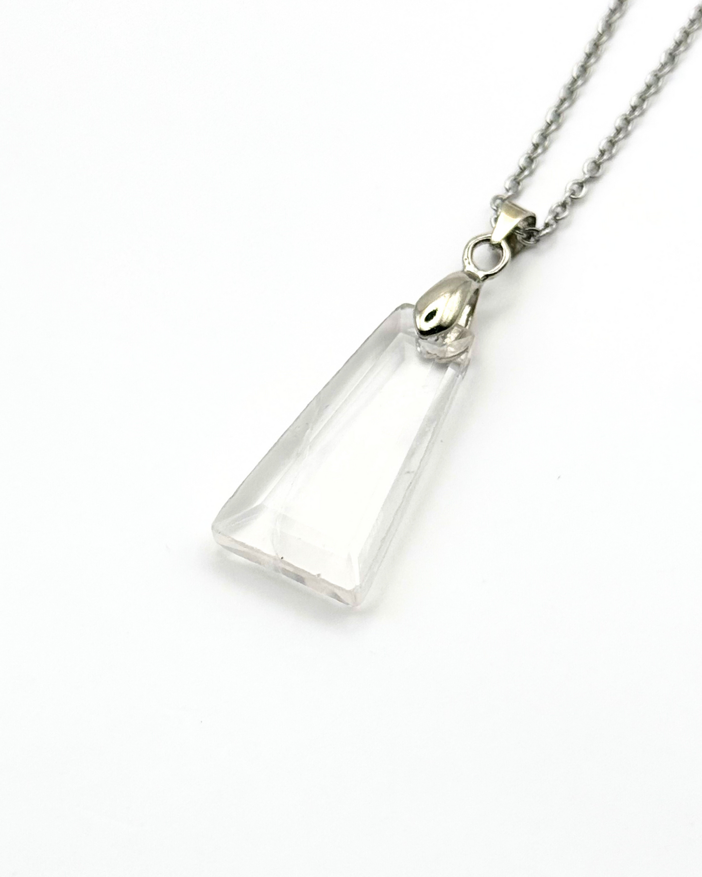 Trapezium Faceted Natural Gemstone Necklace
