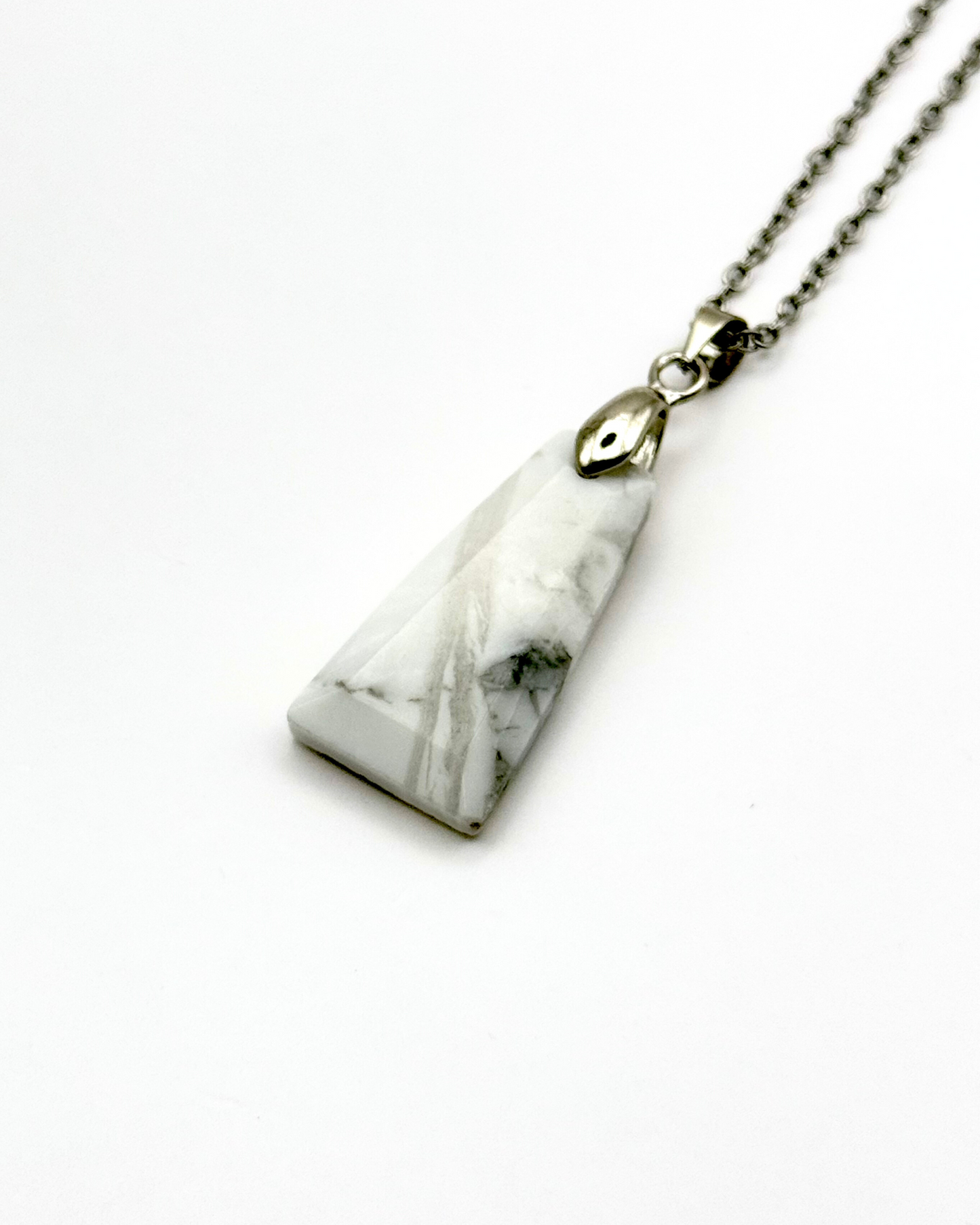 Trapezium Faceted Natural Gemstone Necklace