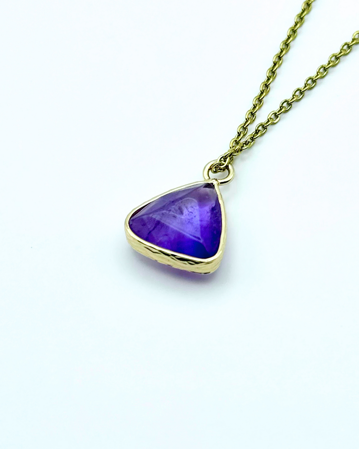 Triangle Natural Gemstone Necklace
