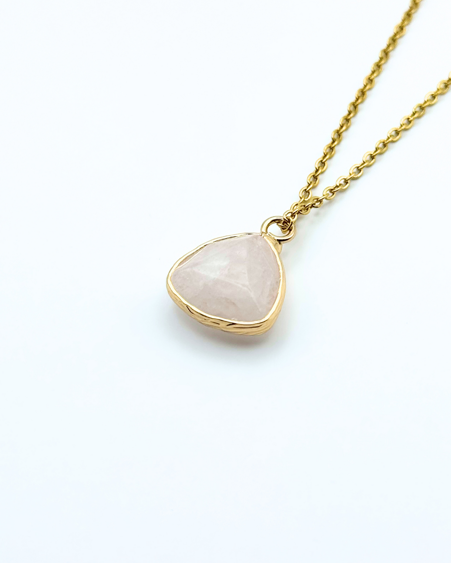 Triangle Natural Gemstone Necklace