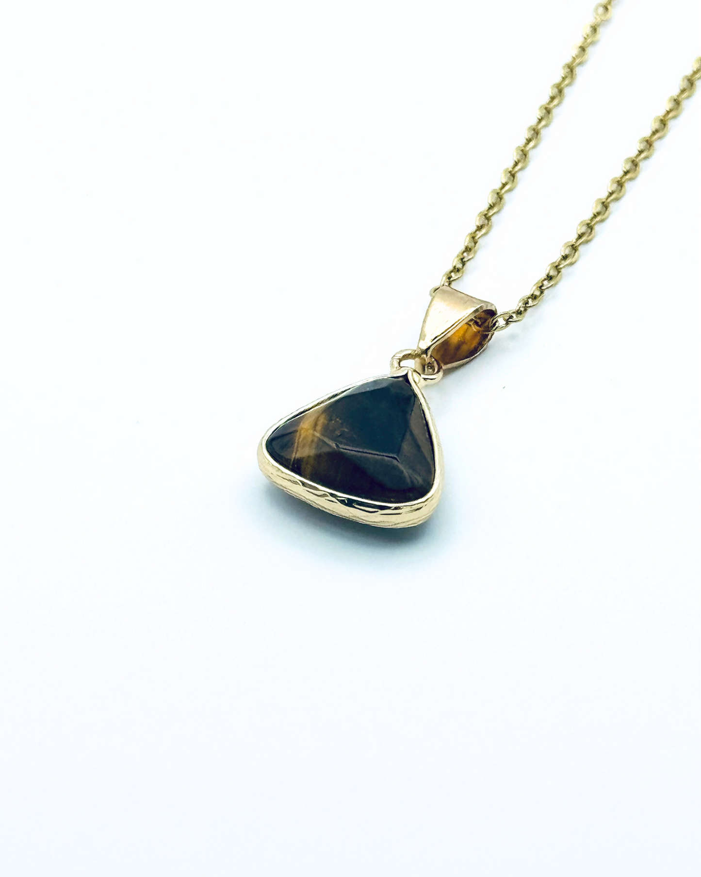 Triangle Natural Gemstone Necklace