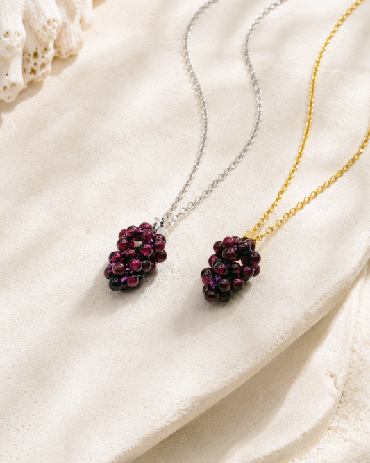 Garnet Grapes Necklace